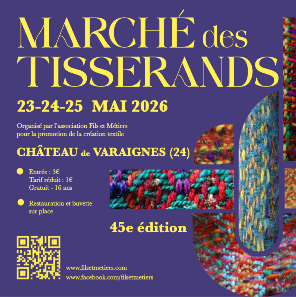 Affiche Marché des tisserands 2026 recto